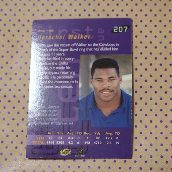 Herschel Walker #207 Football Card - Picture 2 of 2